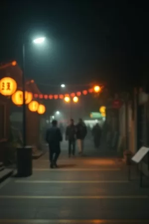 科幻影片《星轨拾荒者》海报，废弃轨道上漂浮的金属残骸与星尘