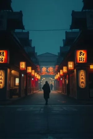 青春片《第七个夏天》海报，单车与落日在空旷操场上拉长影子